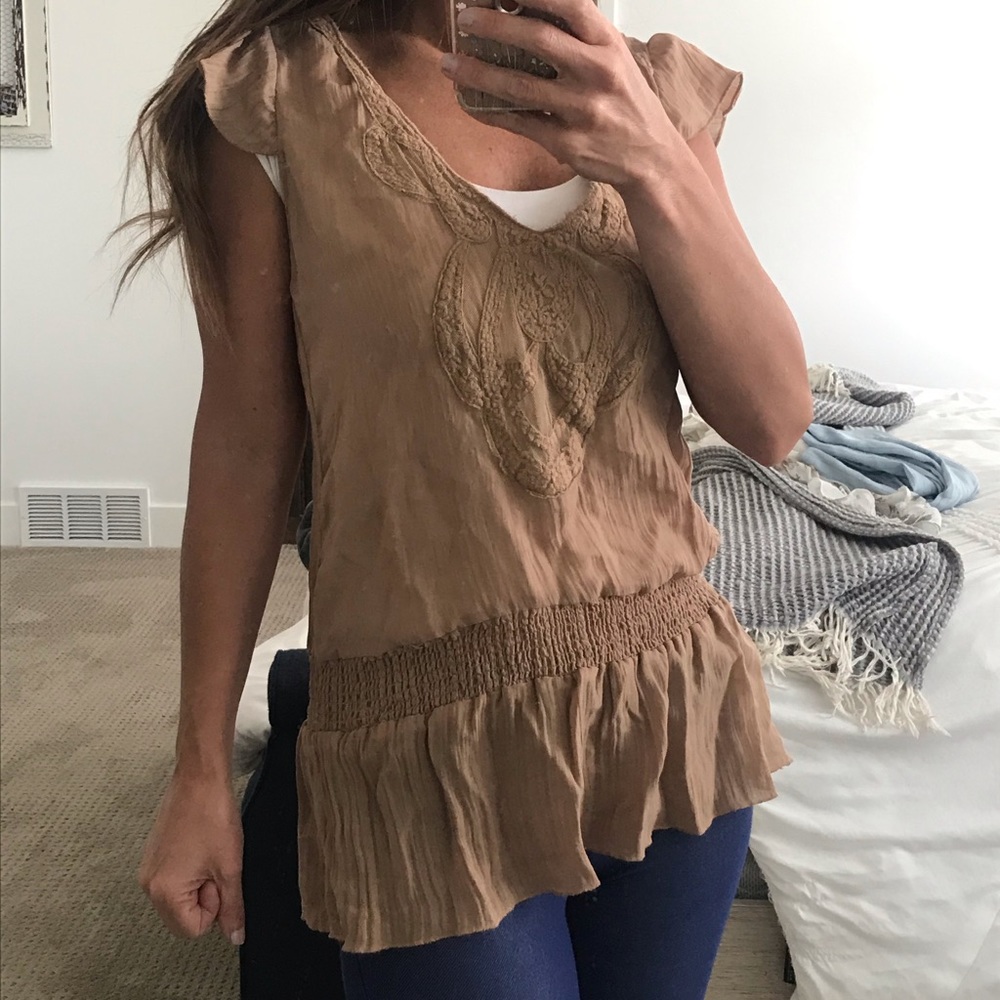 Sparkle & Lace Detail Top.